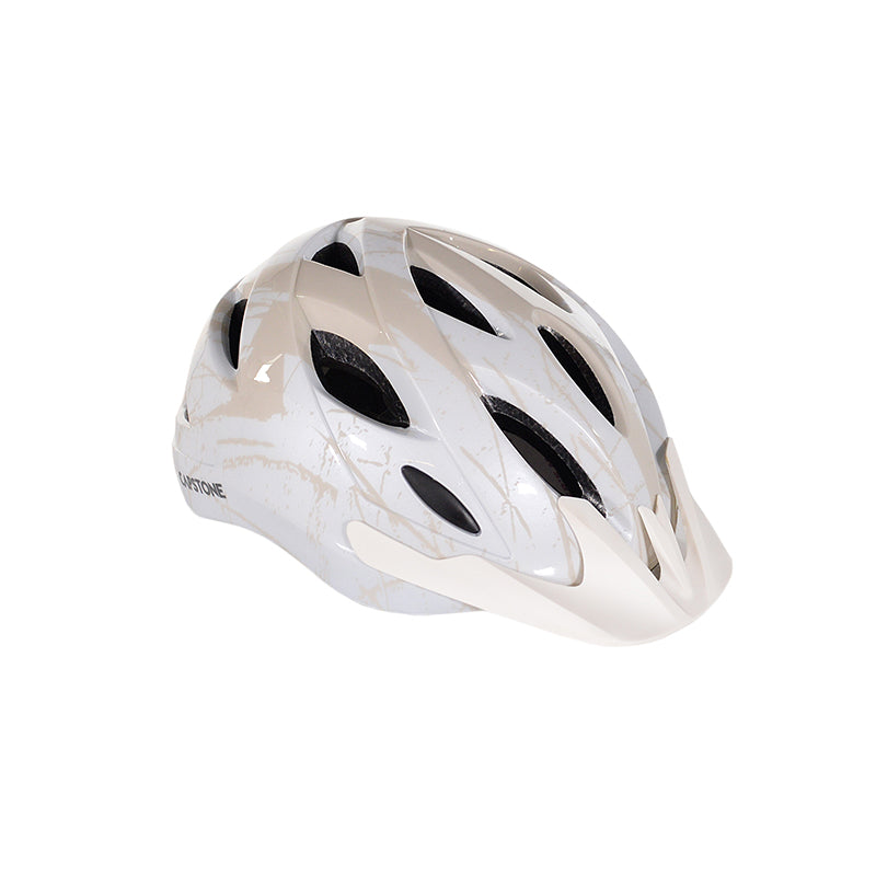 Adult White & Beige Commuter Helmet